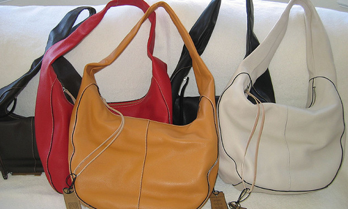 Leather handbags