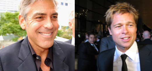 George Clooney and Brad Pitt