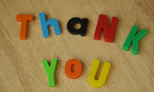 5 ways to say 'Thank You'