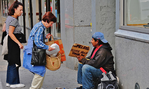 Doing a selfless deed