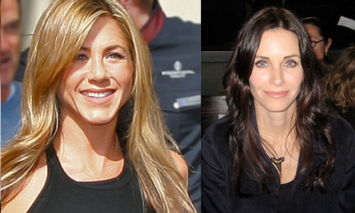 Jennifer Aniston and Courteney Cox