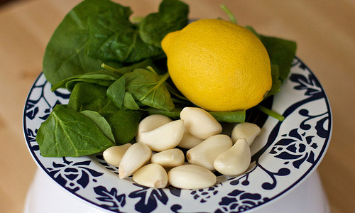 Garlic and lemon