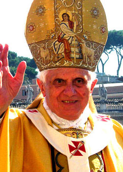 Pope Benedict (born on April 16)