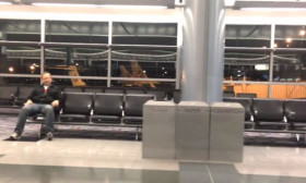 He Was Stuck Up At Night In Las Vegas Airport. This Is What He Did All Night!