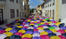 Every July, The Streets Of A Portuguese Town Are Covered With Umbrellas